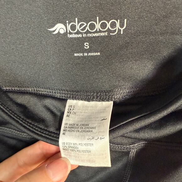 Ideology Colorblocked Cropped Leggings, black/white Small - Picture 4 of 4